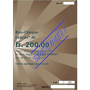 Bon cadeau de 200.-