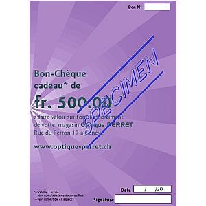 Bon cadeau de 500.-