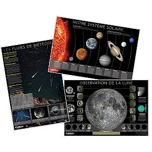 Orion Lot d'affiches Orion système solaire, lune et météores