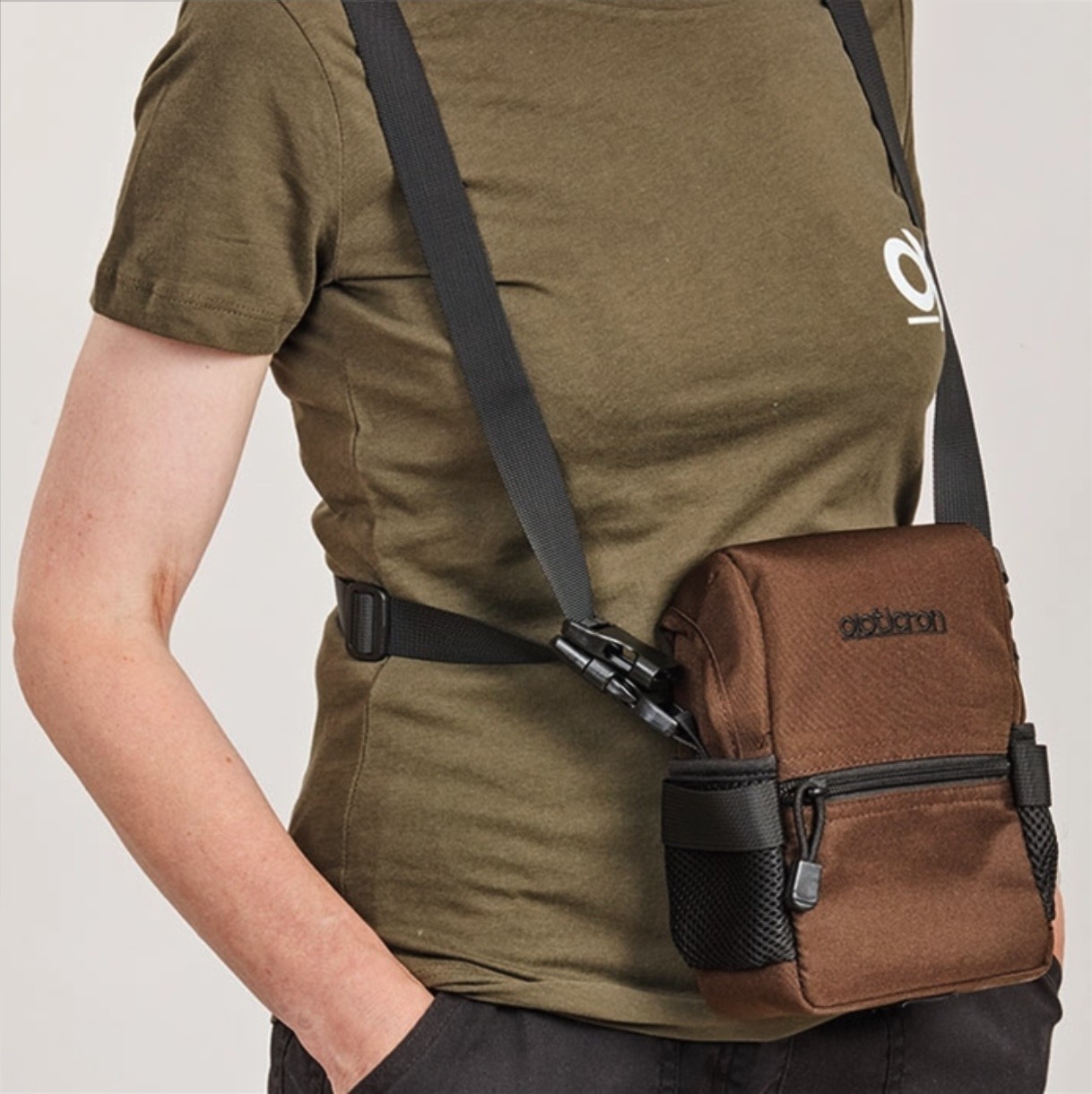 Opticron - Harnais et Étui pour 32/42 Marron